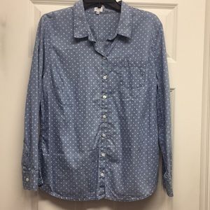 Dotted button down